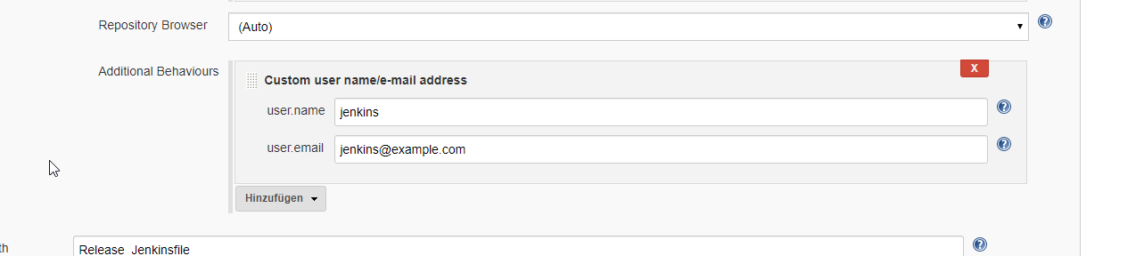 Custom user name
